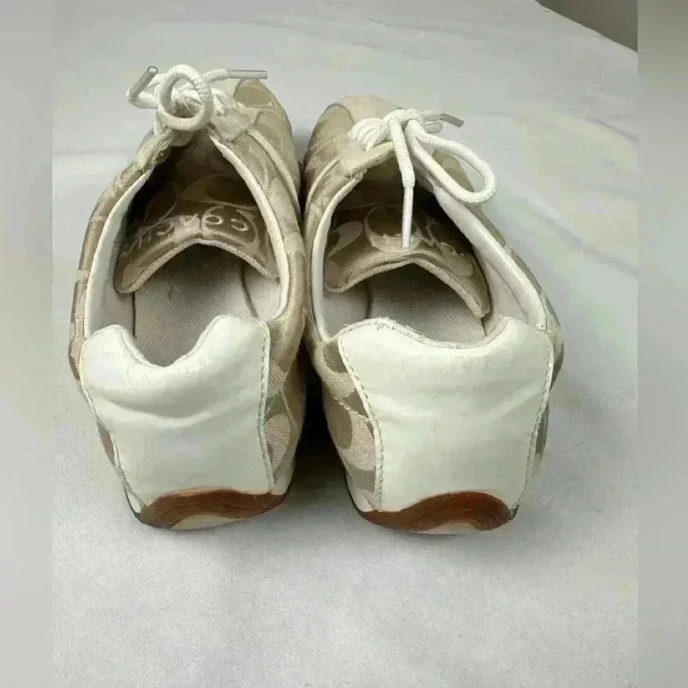 Coach Q582 Jayme Signature Shoes 8.5 Beige - Picture 8 of 8
